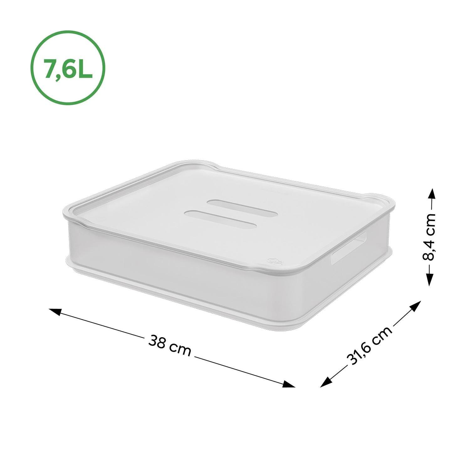 Caja Organizadora con Tapa Fit Maxi 7,6 L Natural -2