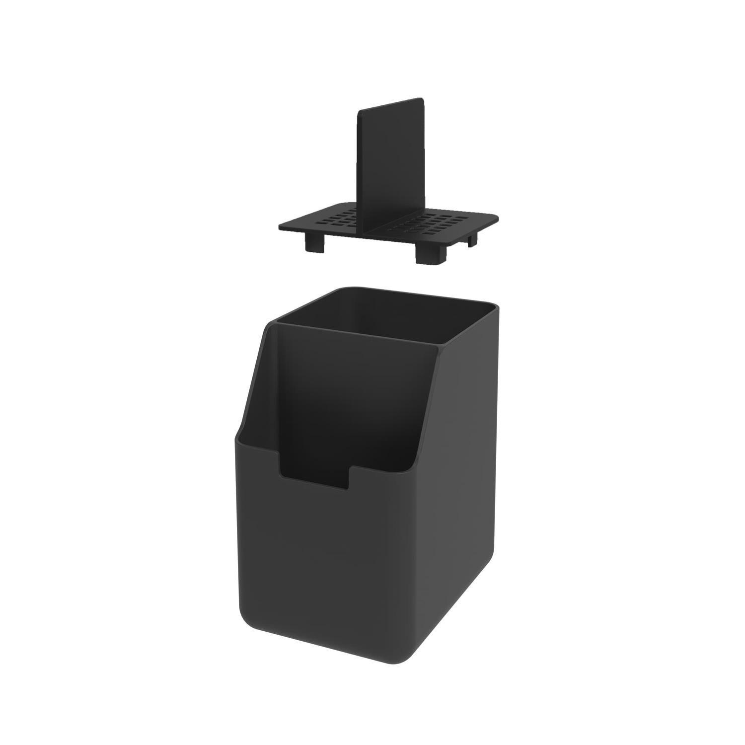 Dispensador de Detergente y Esponja Single 500ml Negro -2