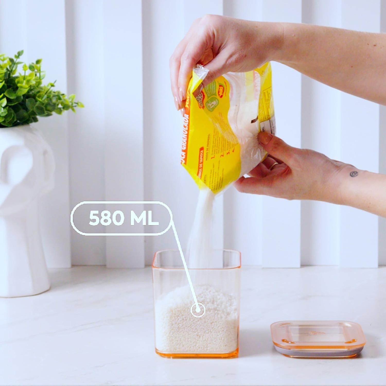 Contenedor Hermético Modo 580ml Cristal -3