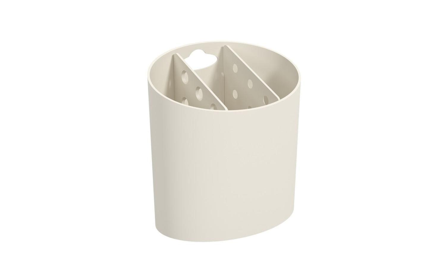 Escurridor de Cubiertos Ovalado Basic Gris Claro -0