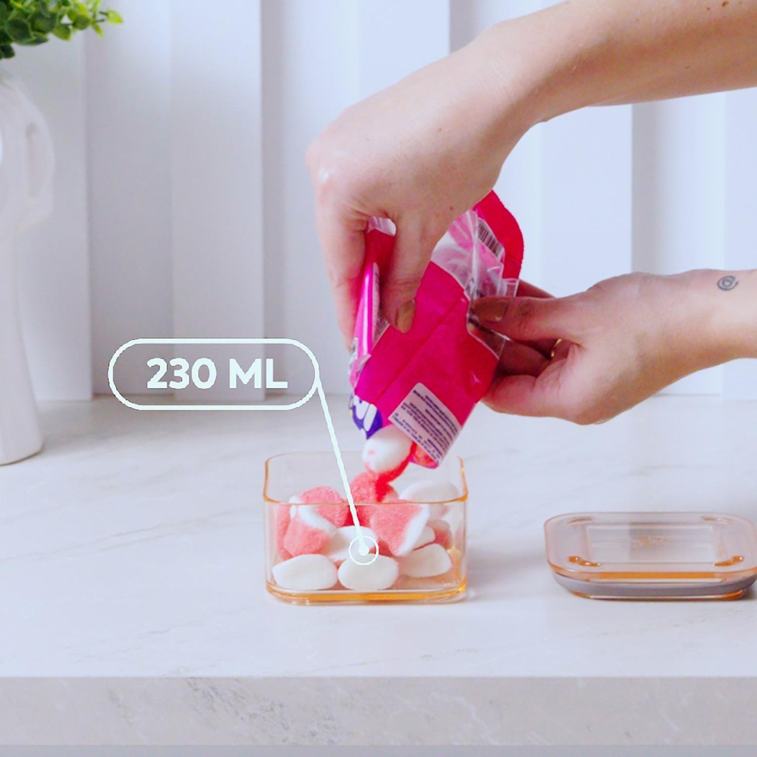 Contenedor Hermético Modo 230ml Cristal -3
