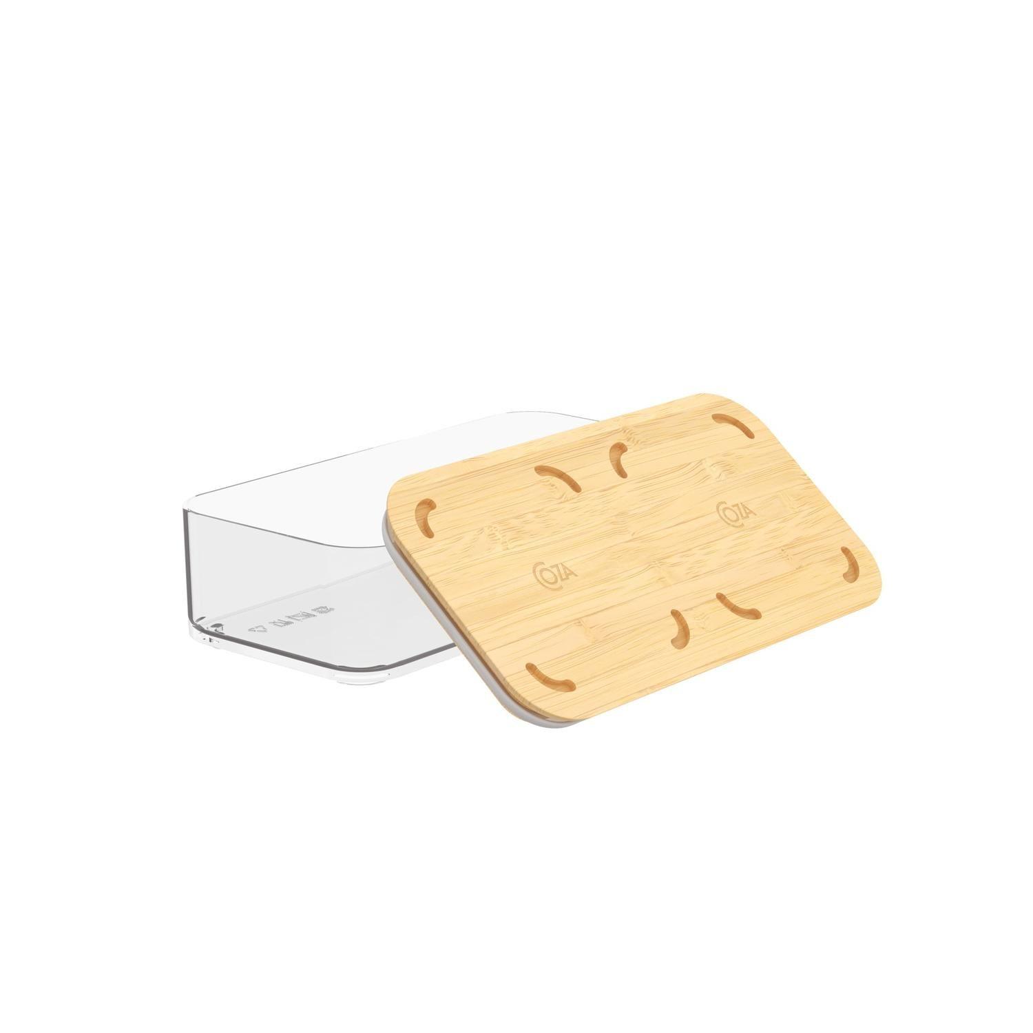 Contenedor Hermético Rectangular Modo Bambú 530ml -6