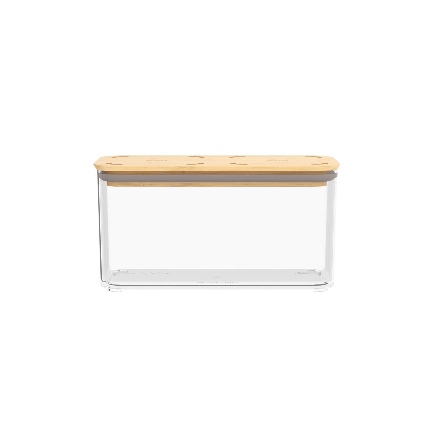 Contenedor Hermético Rectangular Modo Bambú 1,3L -4