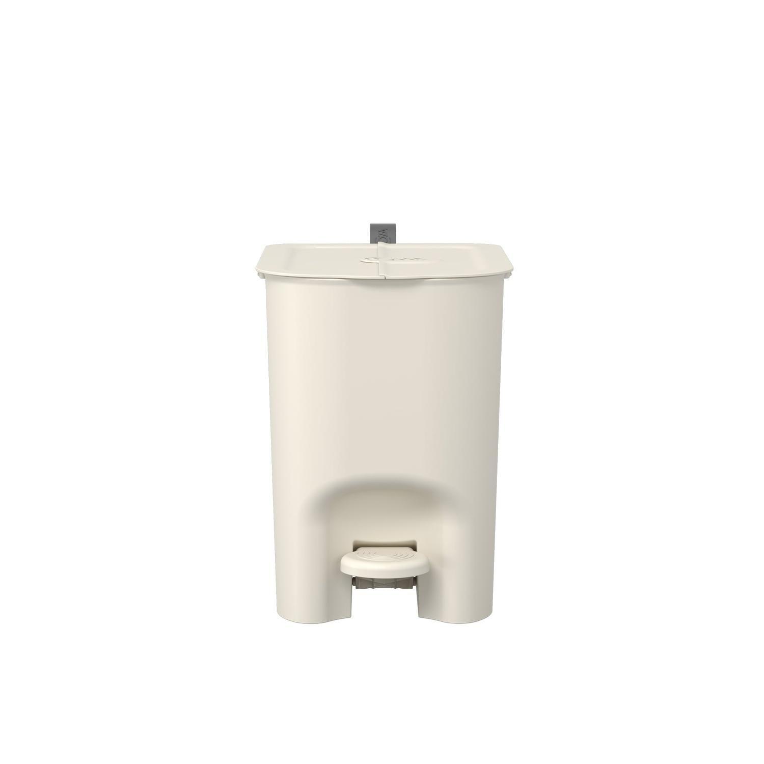 Basurero Mariposa con Pedal 6L Gris Claro con Asa -9