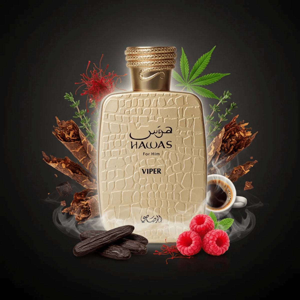 Perfume Árabe Hombre RASASI Hawas Viper For Him EDP 100 ml -3