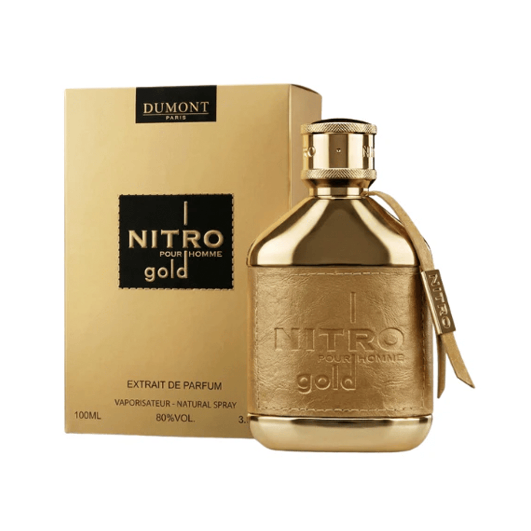 Perfume Árabe Unisex Dumont Dumont Nitro Pour Homme Gold Extrait Parfum 100 ml -0