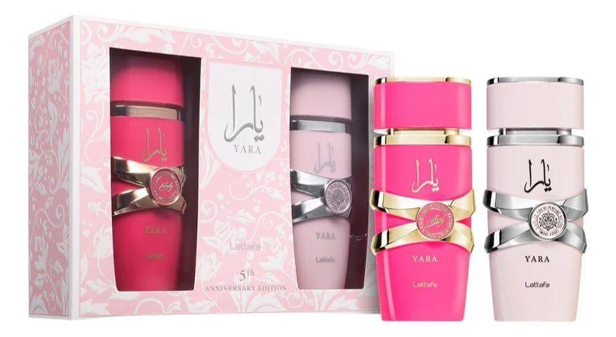 Set Perfume Árabe Lattafa Yara 5TH Anniversary Edition EDP Yara 100 ML + Yara candy 100 ML -2