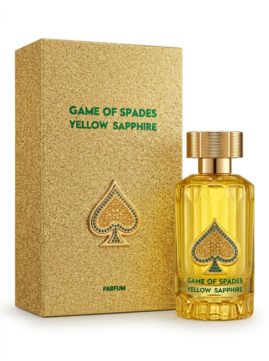 Perfume Árabe Unisex Jo Milano Paris Game Of Spade Yellow Sapphire Parfum 100 ML -0