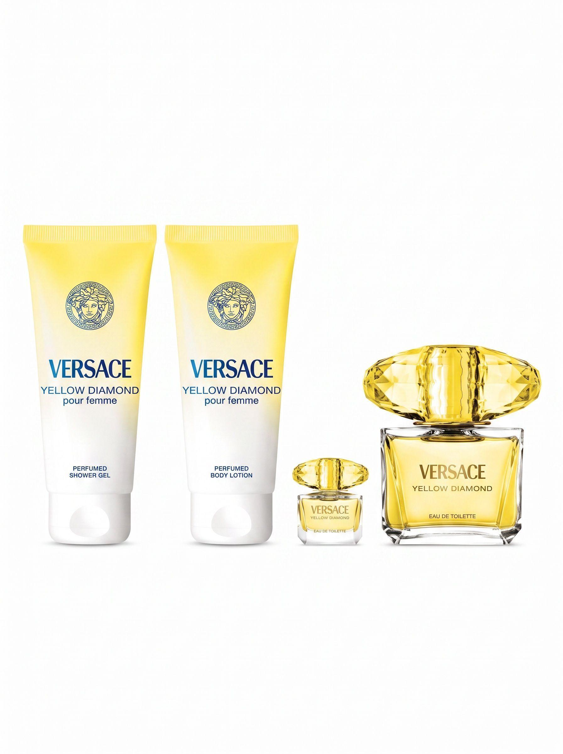 Set Yellow Diamond Pour Femme EDT  90ML + 3 piezas-1