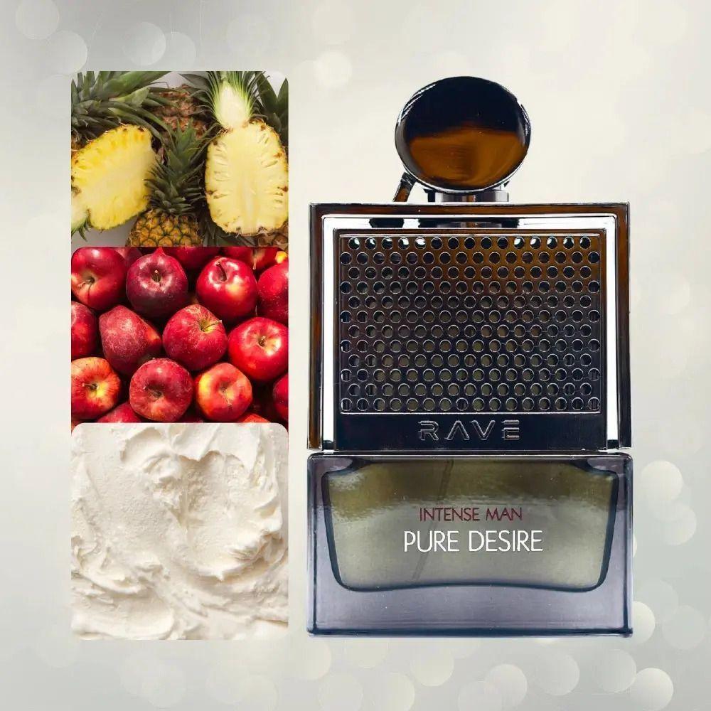 Perfume Árabe Hombre Rave Intense Man Pure Desire EDP 100 ML -2