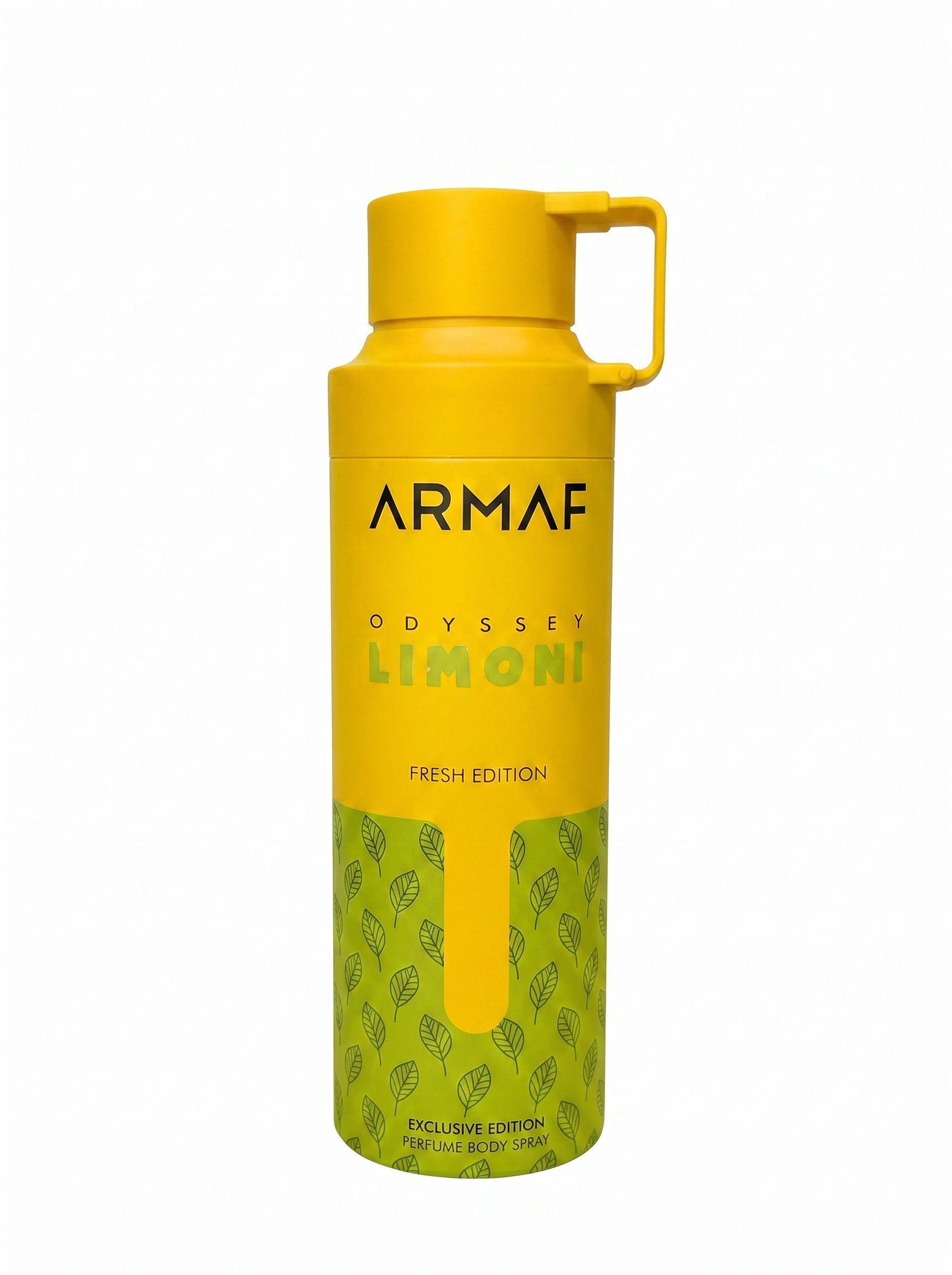 Body Spray Árabe Unisex Armaf Odyssey Limoni Fresh Edition 200 ML -0
