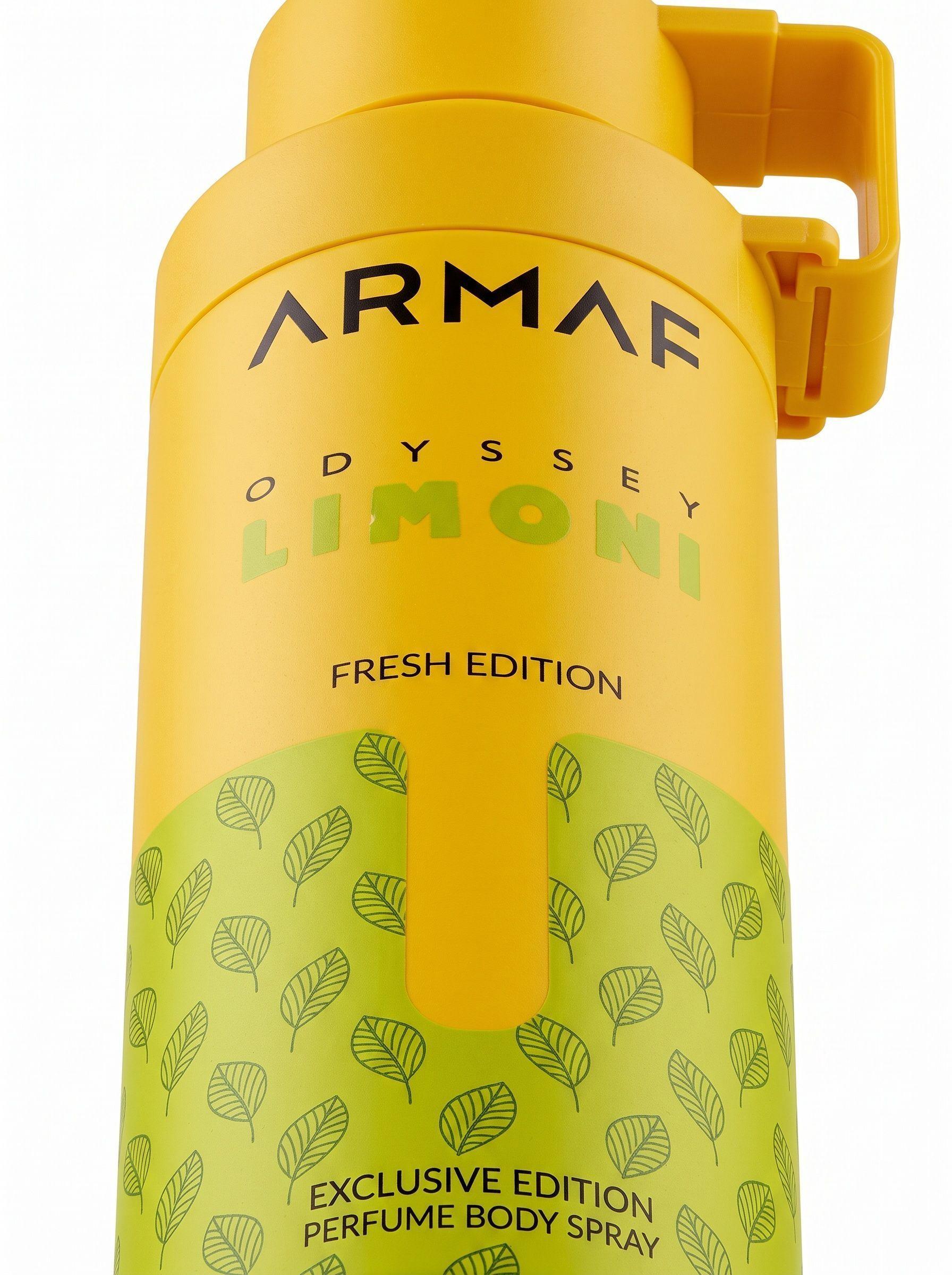 Body Spray Árabe Unisex Armaf Odyssey Limoni Fresh Edition 200 ML -2