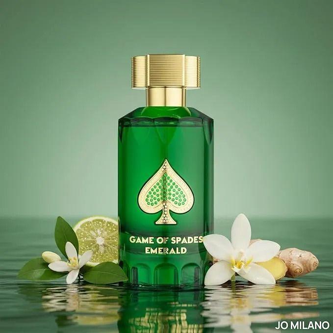Perfume Árabe Unisex Jo Milano Paris Game Of Spades Emerald Parfum 90 ML -2
