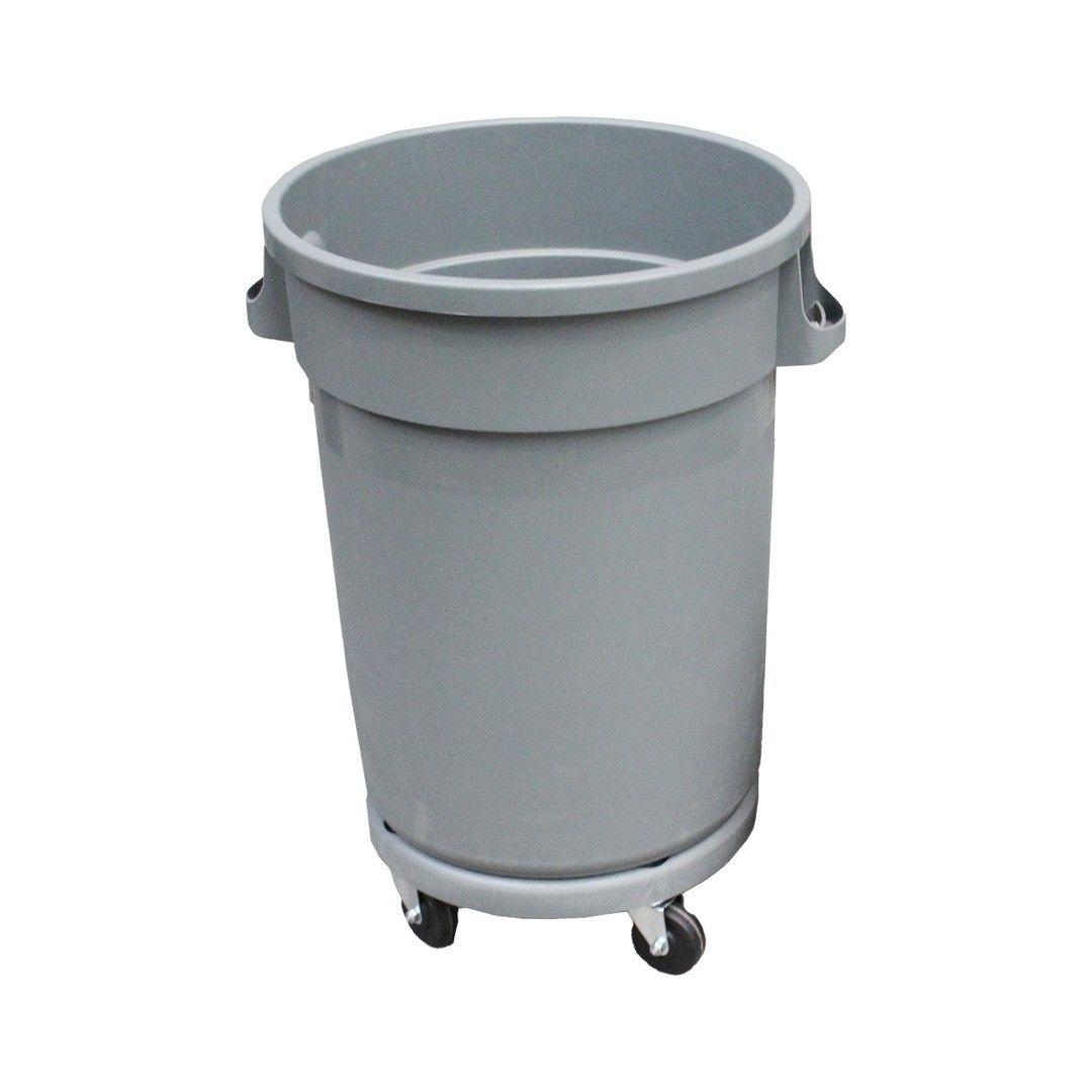 BASURERO PLAT/MOVIL RDO. 100 LT C/TAPA EMBUDO. MOD. AF385/GY-4