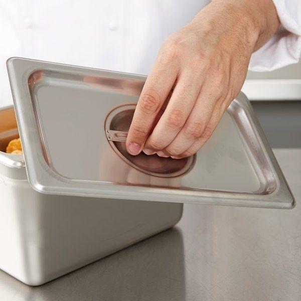 TAPA CONTENEDOR GASTRONOMICO ACERO INOXIDABLE GN 1/4-2