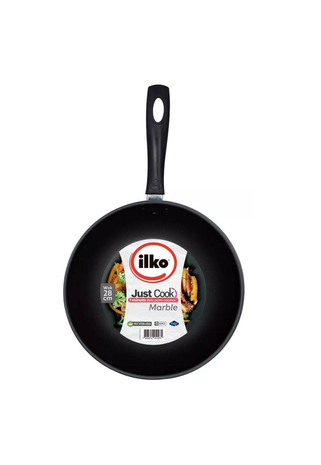 WOK 28 CM ANTIADHERENTE COLOR MARMOL-4