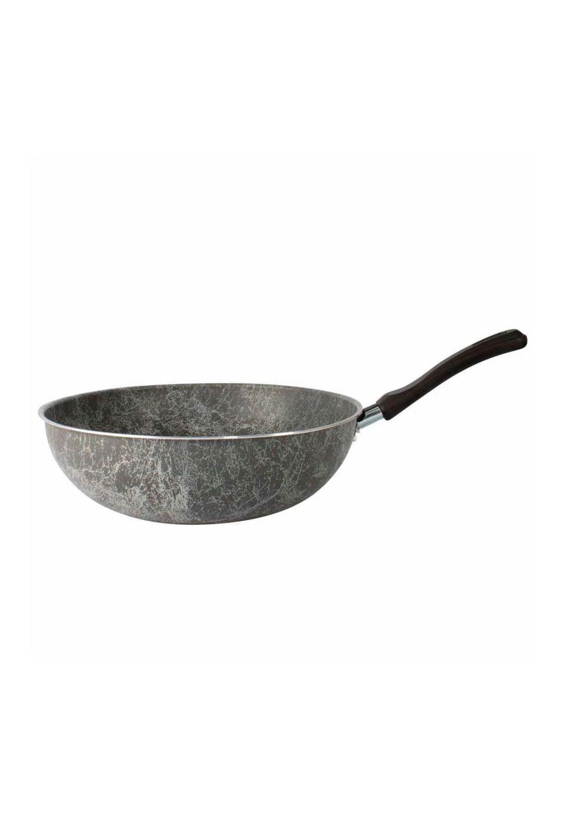 WOK 28 CM ANTIADHERENTE COLOR MARMOL-5