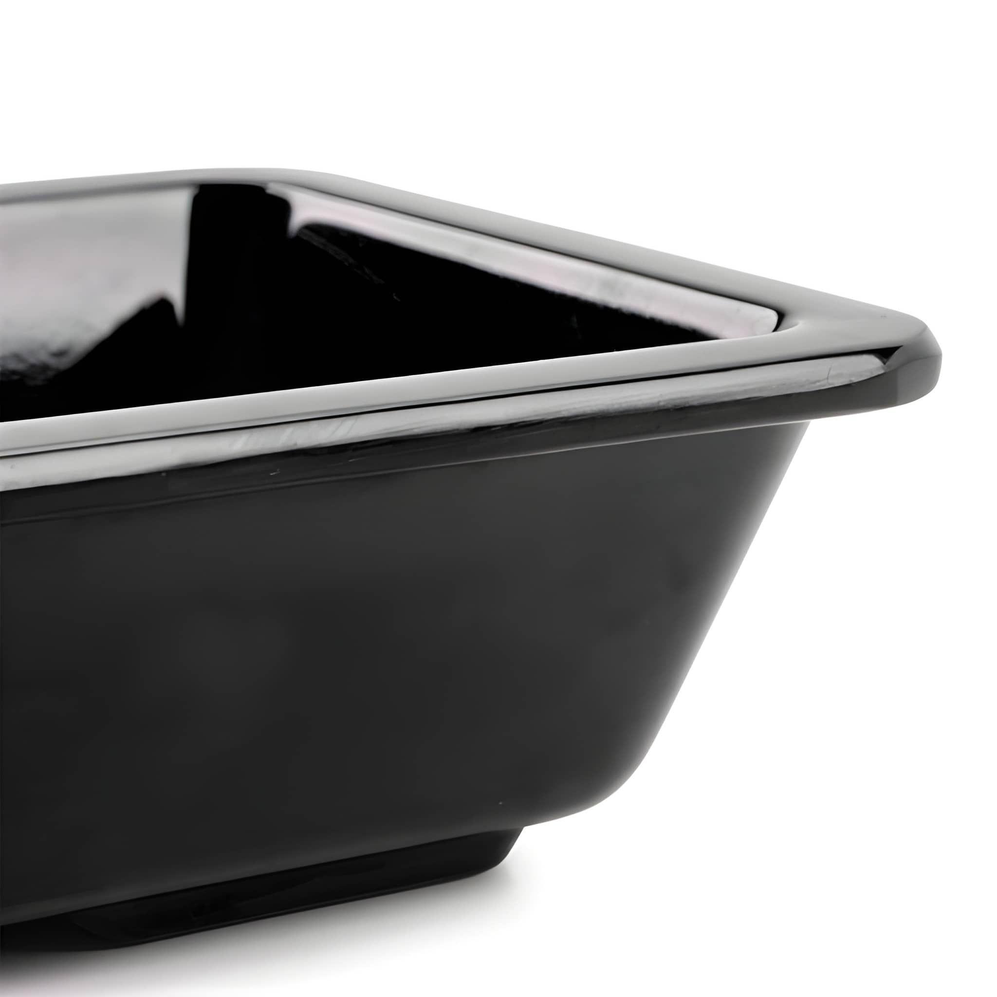 Pocillo Melamina Negro 12x8Cm-2