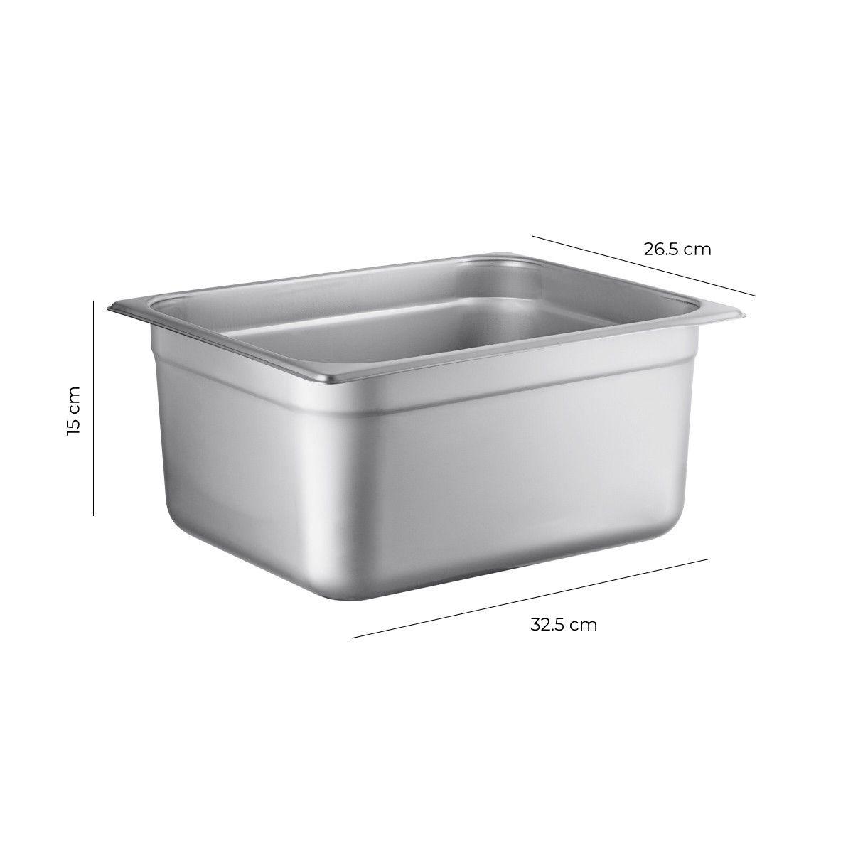 CONTENEDOR GASTRONOMICO ACERO INOXIDABLE GN 1/2 X 15 CM-5