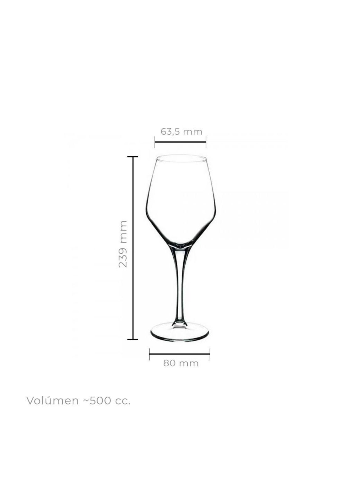 SET 6 COPAS DEGUSTACION 500 CC. LINEA DREAM-2