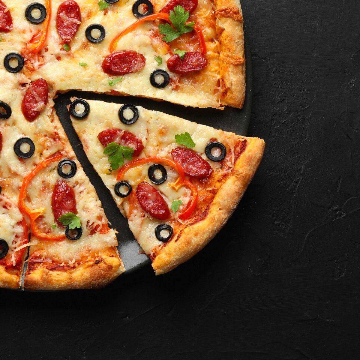 Plato Redondo Pizza - Torta Melamina Negra 31 Cm-2