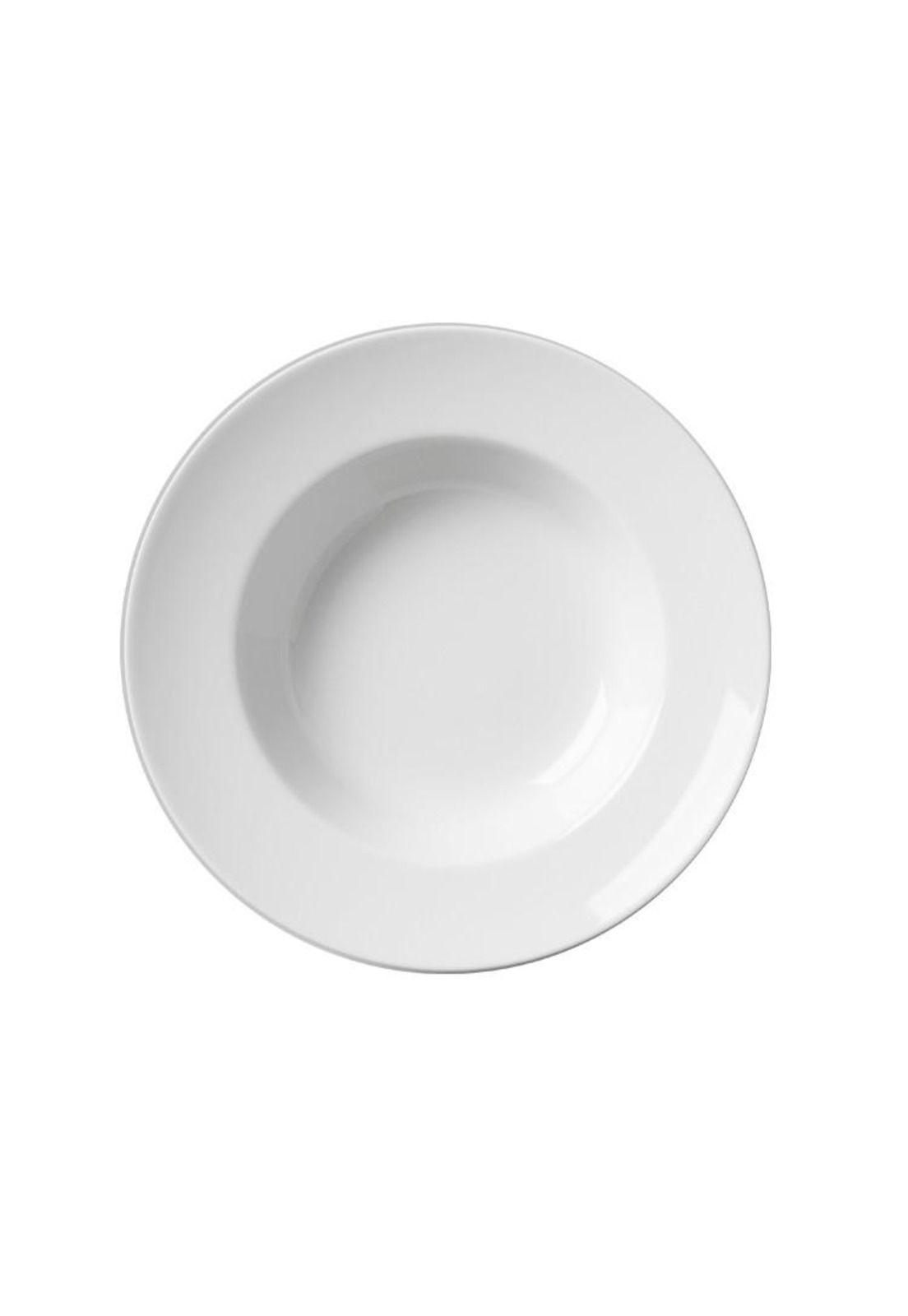 Set De 12 Plato Hondo Borde Grueso Porcelana 23 Cm. Línea To-2