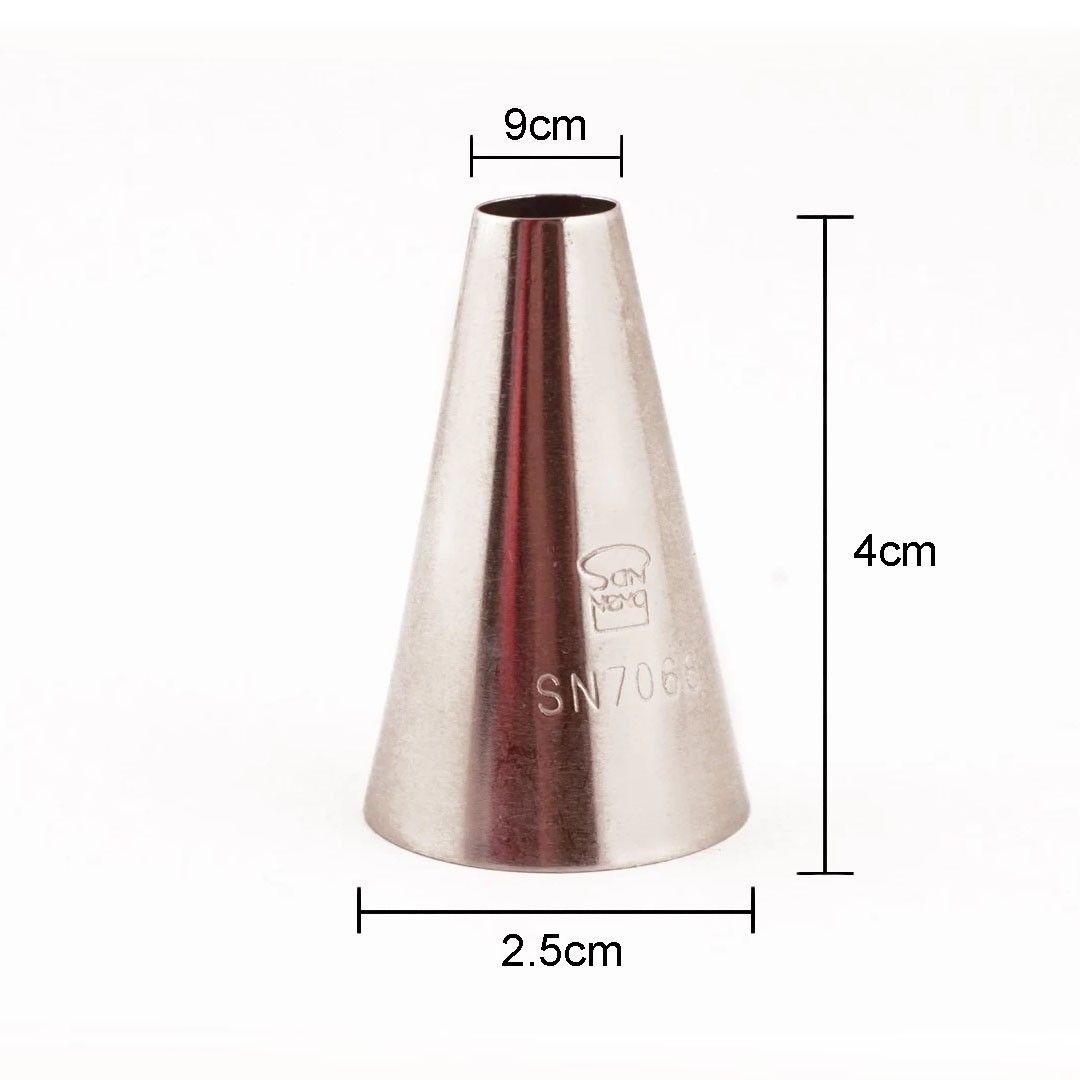 BOQUILLA REDONDA LISA ACERO INOXIDABLE Ø9XØ25X40 MM-3