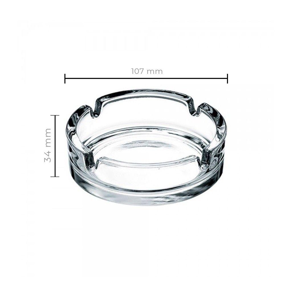 SET DE 2 CENICERO REDONDO BISTRO VIDRIO 11 CM-2
