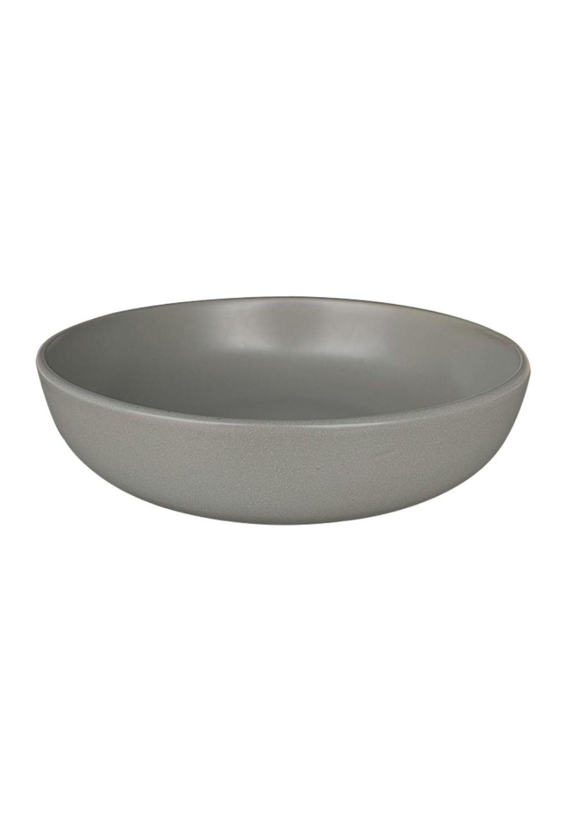 SET DE 4 BOWL CERAMICA RUSTICA 18 CM GRIS LINEA OSLO-2