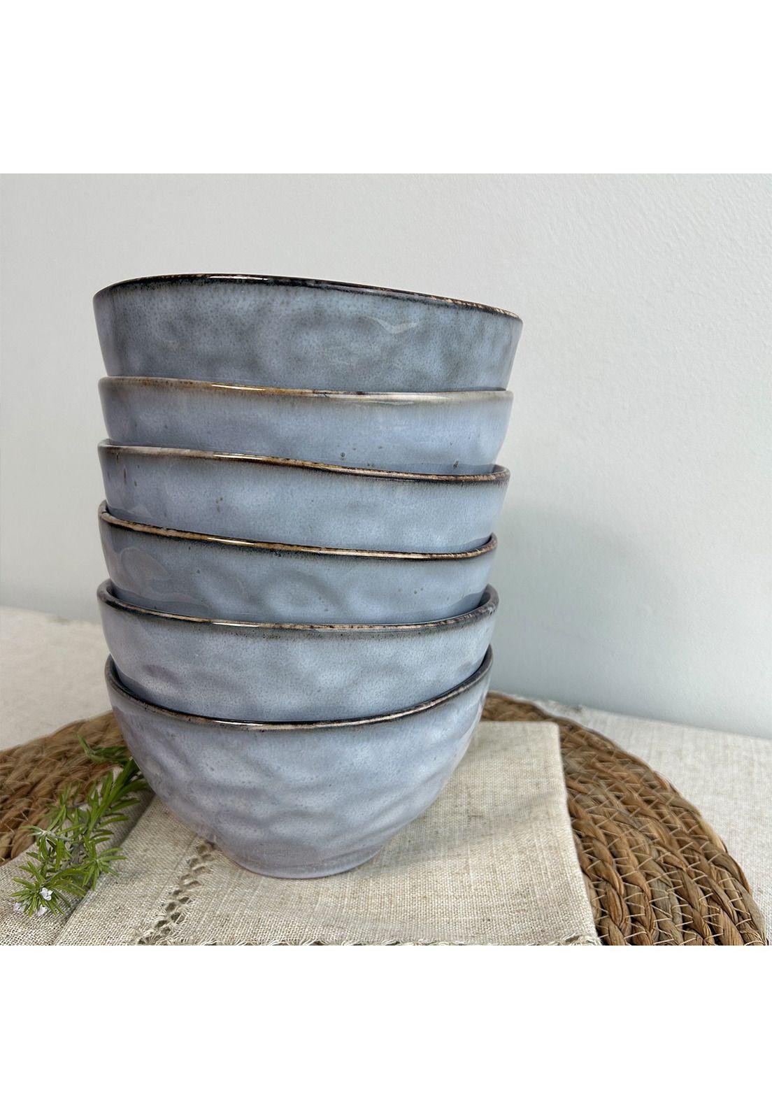 Set De 6 Bowl Redondo Ceramica 14 X8 Cm Linea Terra-6