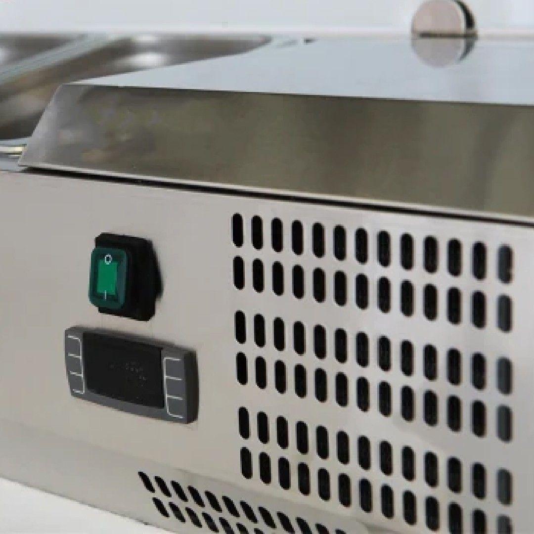 VITRINA PREPARACIÓN REFRIGERADA SOBREMESA 140 CM NORKALT-4