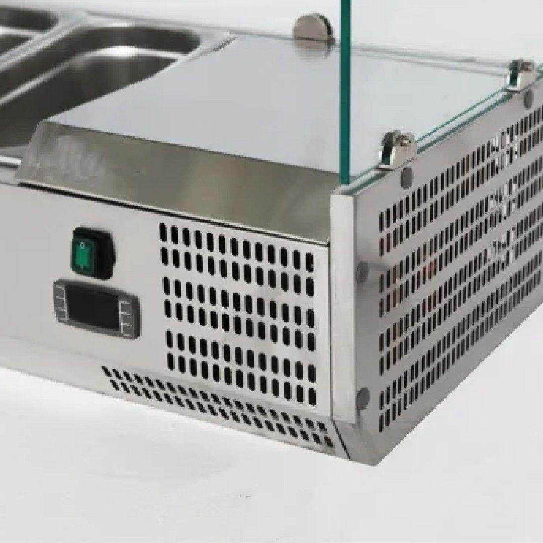 VITRINA PREPARACIÓN REFRIGERADA SOBREMESA 140 CM NORKALT-5