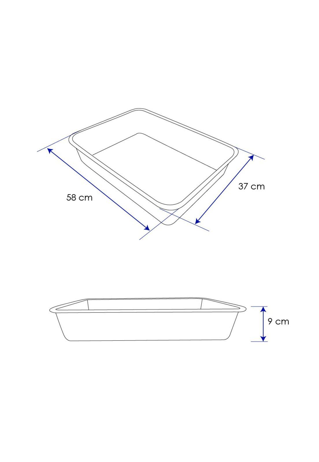 AZAFATE ACERO INOX MED. 58 x 37 x 9 CM-5