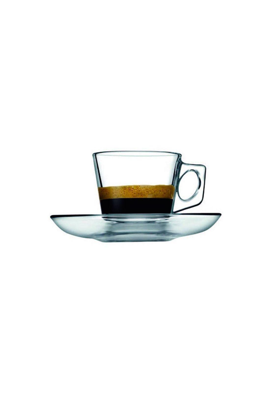 Set De 6 Taza Cafe Vidrio Lisa 80 Ml. Mod. Vela-2
