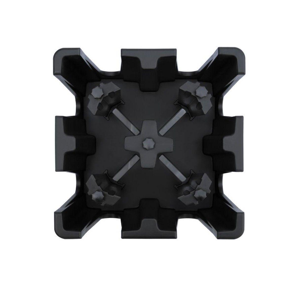 CARRO PORTA PLATOS AJUSTABLE NEGRO-2