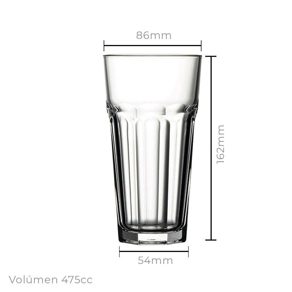 SET 3 VASOS REFRESCO TEMP. 470 CC. MOD. CASABLANCA-4