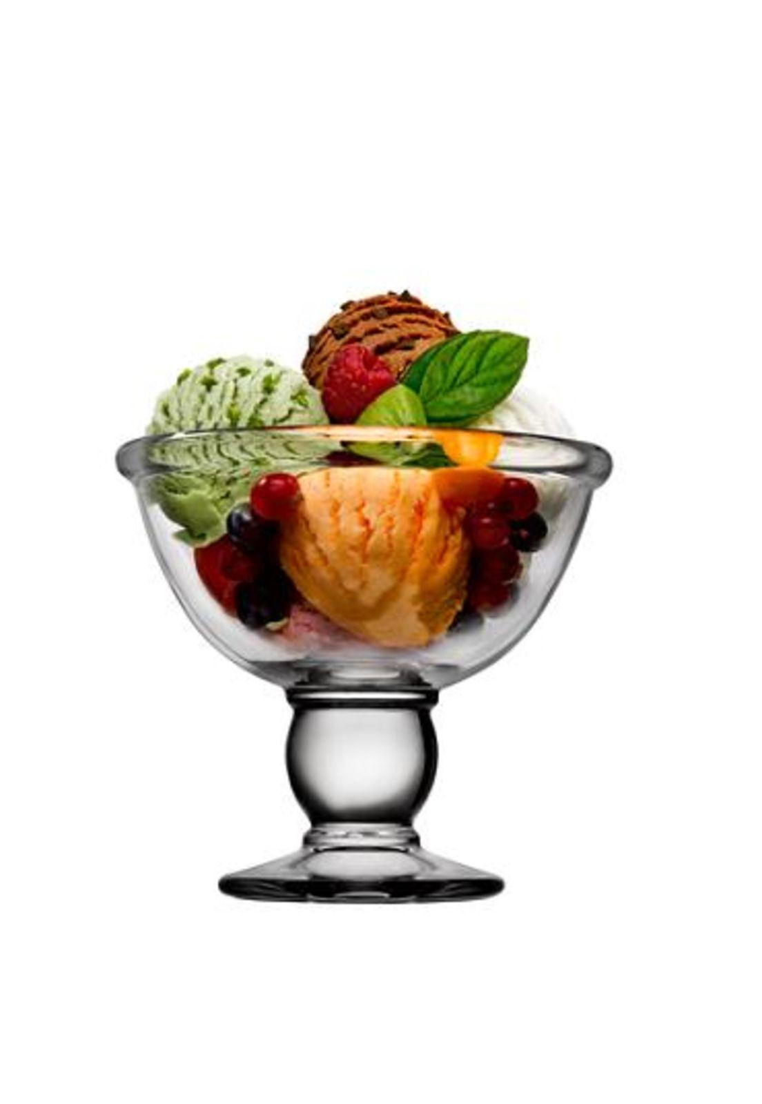 Set de 6 Copa Vidrio Helado Postre Ice Cream Cup 350 Cc-1