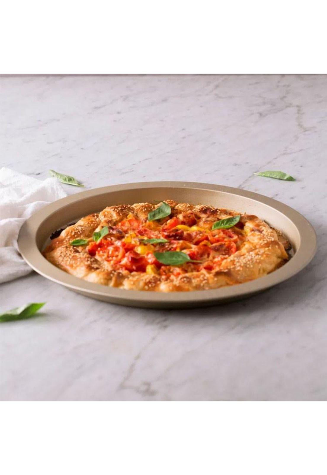 MOLDE PARA PIZZA 32 CM GOLD ILKO-3