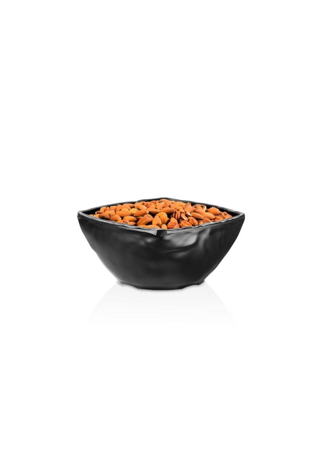 SET DE 6 BOWLS DE MELAMINA CUADRADO NEGRA 12.5 X 12.5 CM LIN-3