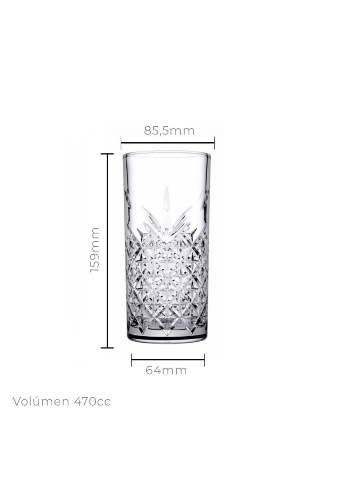 Set De 6 Vaso Refresco 470 Cc Linea Time Timeless-2