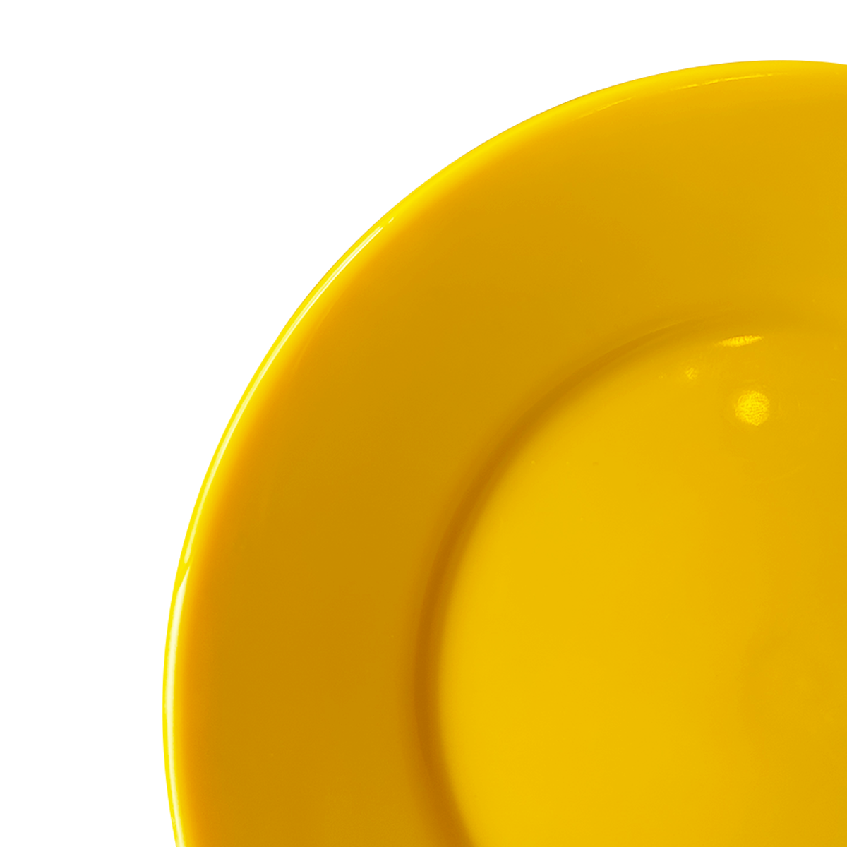 Set De 6 Plato Policarbonato Amarillo 17cm-3