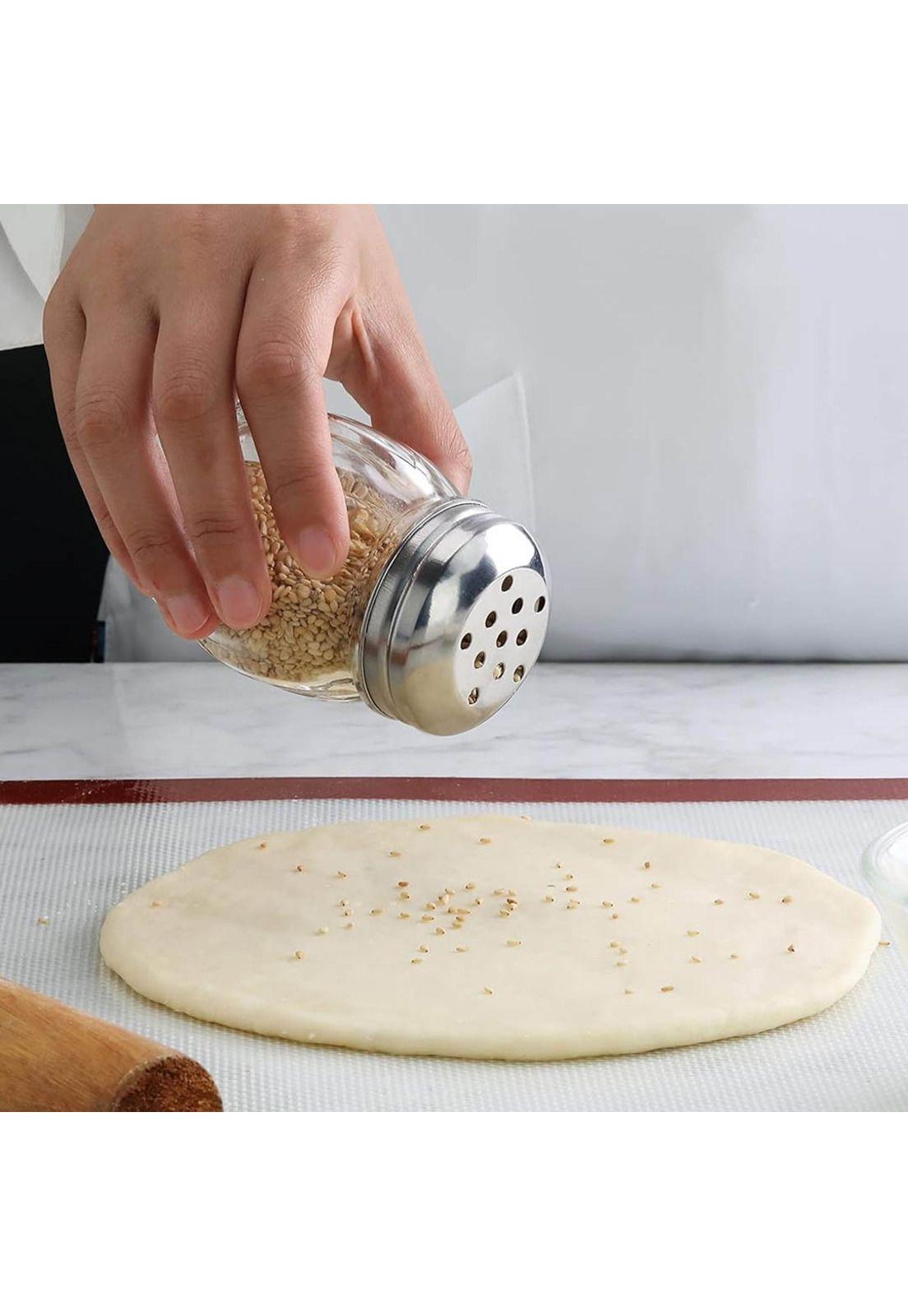Frasco  Especiero de 170 gr de vidrio con tapa perforada-3