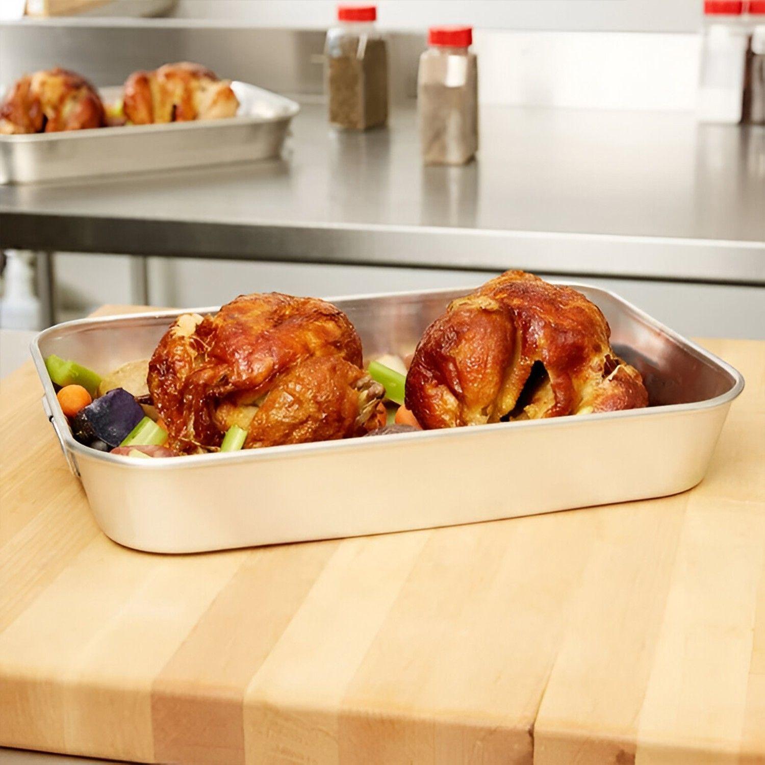 AZAFATE CON AZAS ACERO INOXIDABLE 40X30X7 CM-2