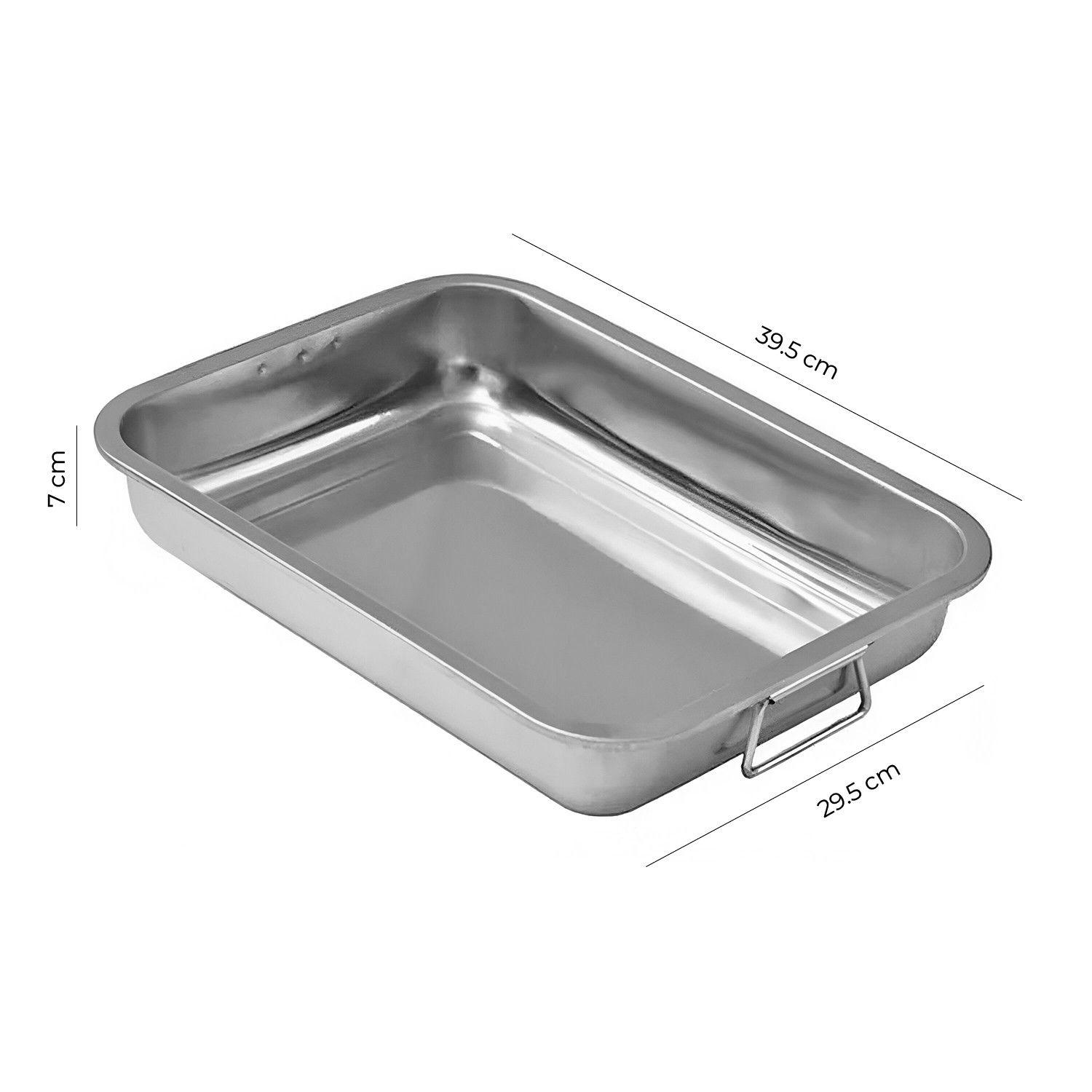 AZAFATE CON AZAS ACERO INOXIDABLE 40X30X7 CM-5