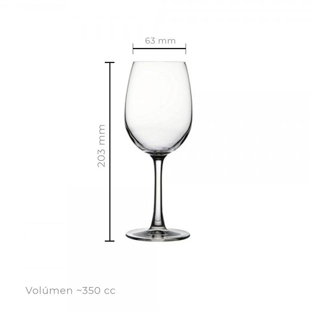 SET 6 COPAS VINO BLANCO CRISTAL 360 CC. LINEA RESERVA-2
