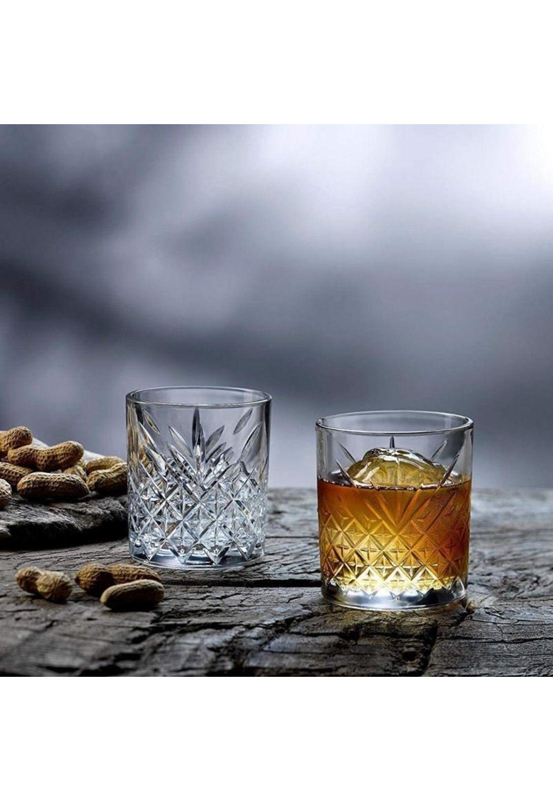 Set De 6 Vaso Vidrio Whisky Línea Timeless 345 Cc-1
