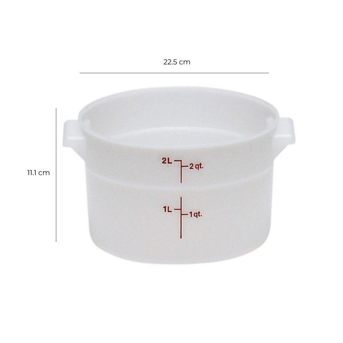 RECIPIENTE REDONDO TRANSLUCIDO 1.9 LT-2