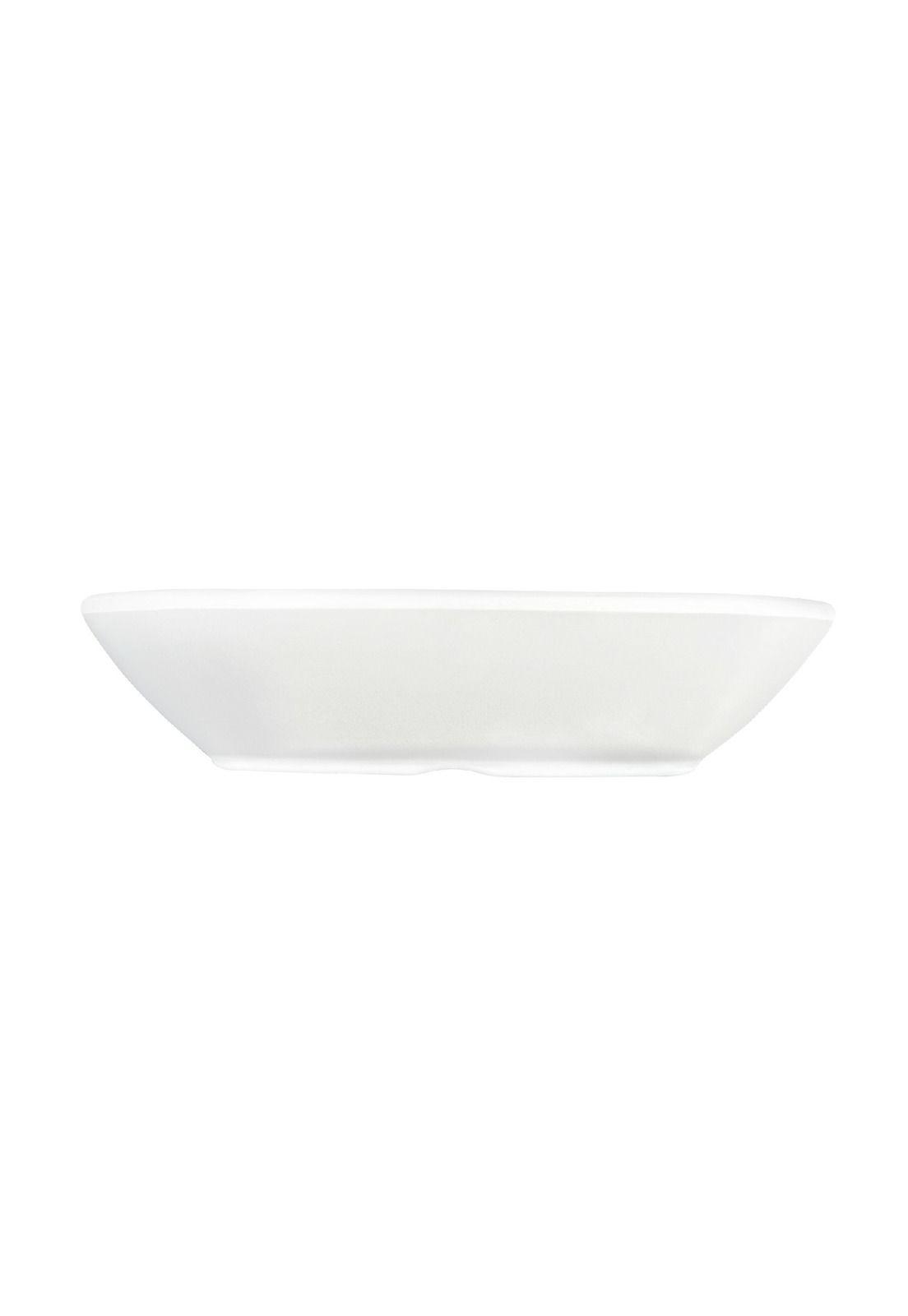 SET DE 6 POCILLOS DE MELAMINA RECTANGULAR BLANCO 14 X 10.5 X 3.3 CM LINEA CLASICA-2
