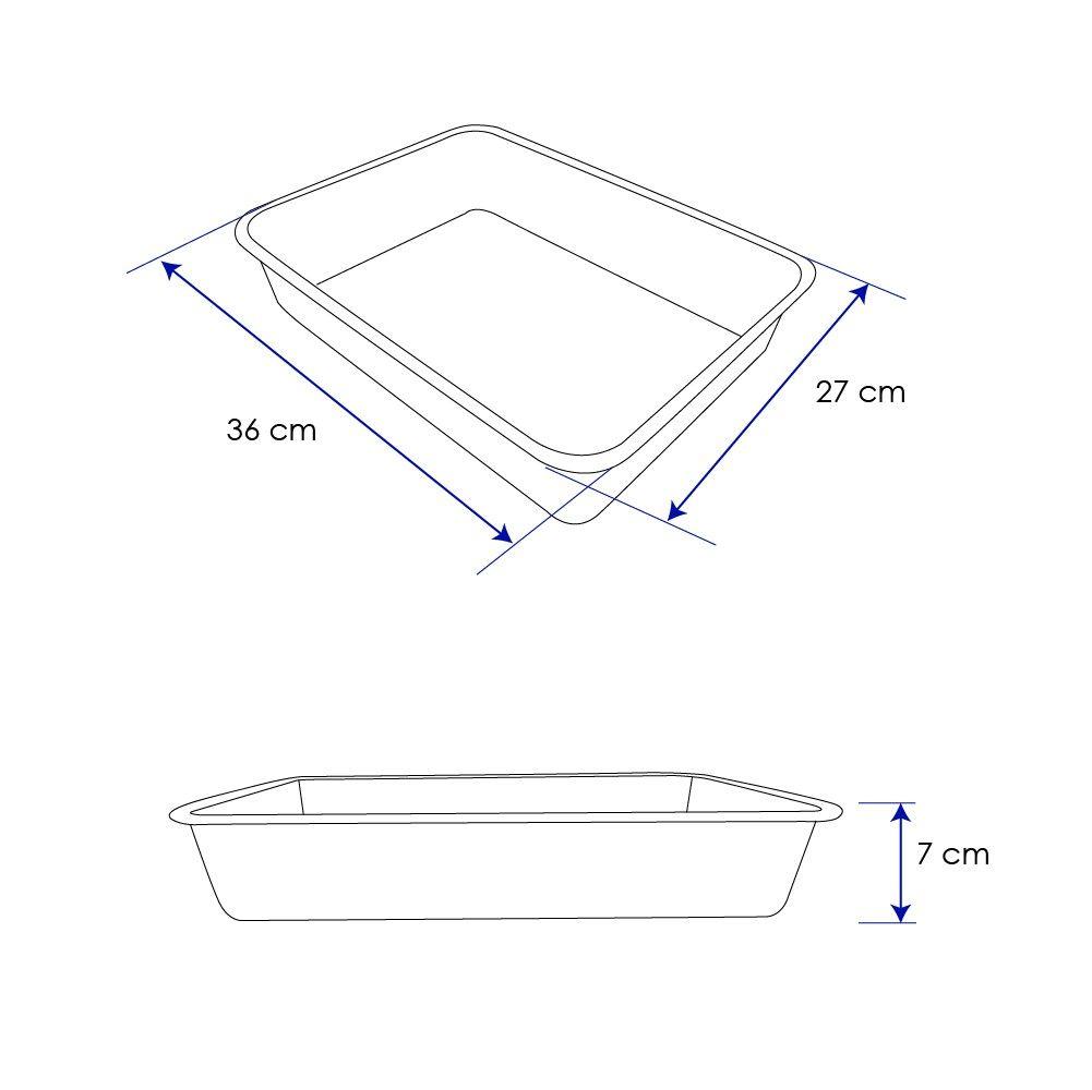 AZAFATE ACERO INOXIDABLE 36X27X5.7 CM-4