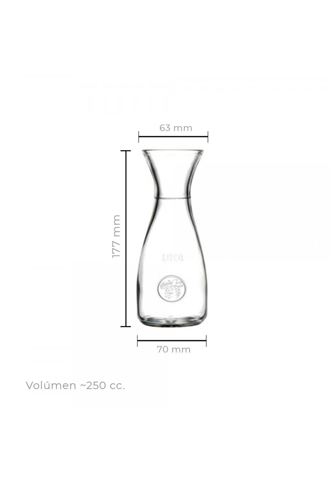 Set De 6 Botella De Vidrio 250 Cc Linea Bacchus-2